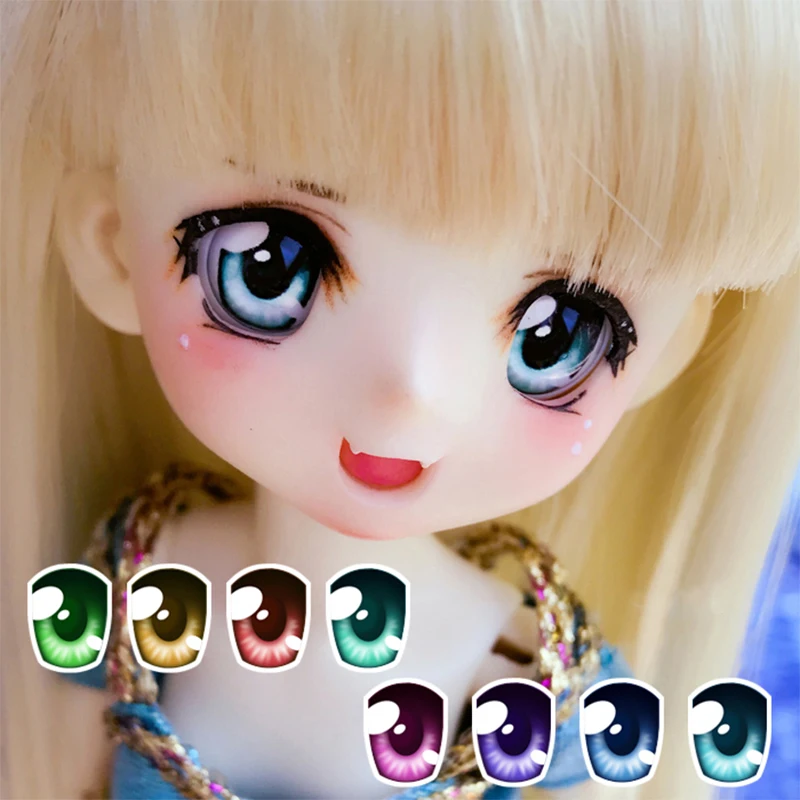 

BJD eyes 10-22mm doll eyes metallic effect 2D doll eyes for 1/8 1/6 1/4 1/3 BJD SD DD doll accessories 8 colors