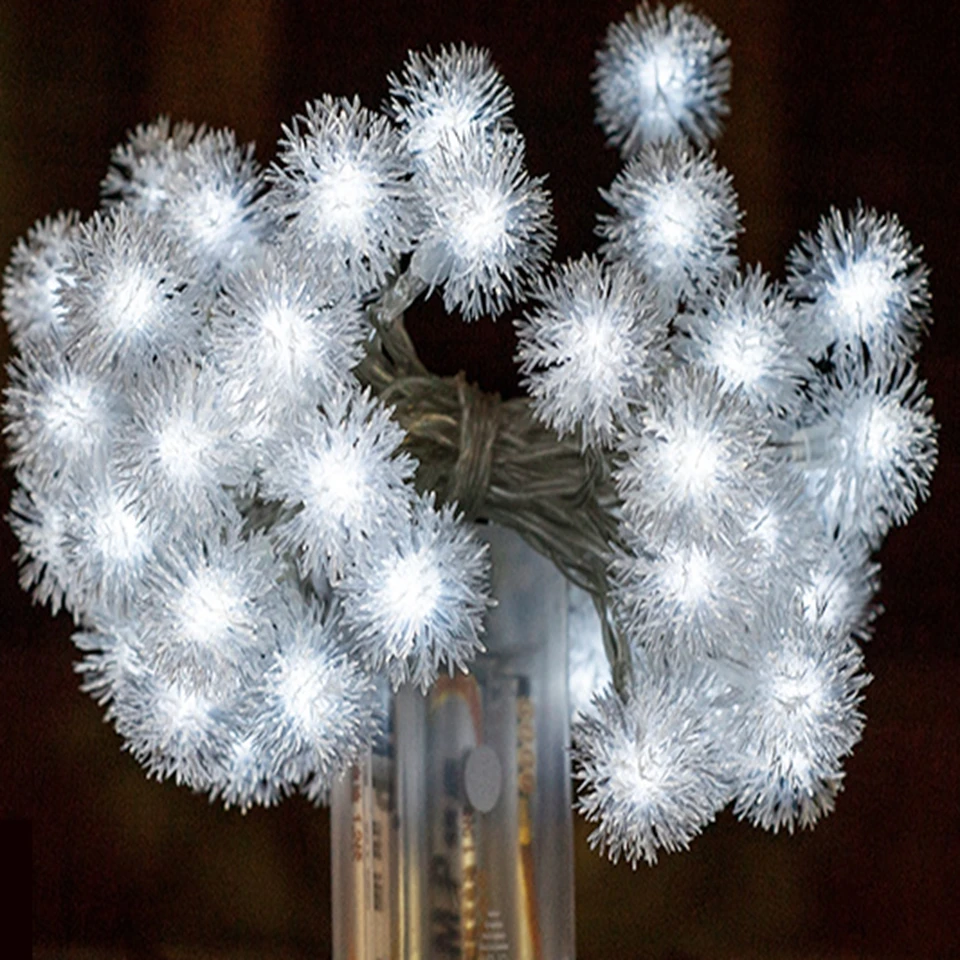 KZKRSR 9 colores 3 M 30 LED Vacaciones Snowball batería LED String luces AA batería partido decoración iluminaciones LED Vacaciones luces KZKRSR 9 colores 3 M 30 LED Vacaciones Snowball batería LED String luces AA batería partido decoración iluminaciones LED Vacaciones luces