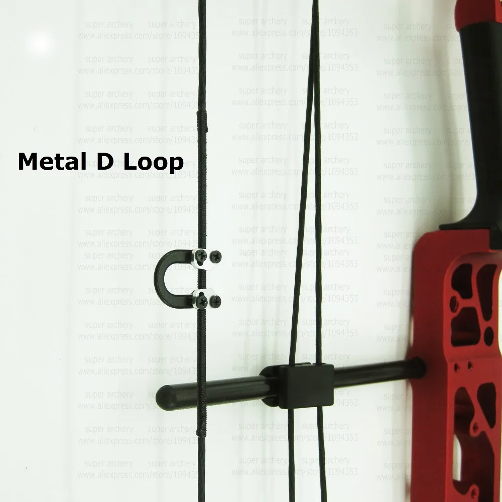 Archery Bow Release Aid Release Nock Metal D Loop for Bow Hunting