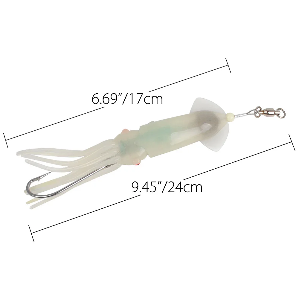 DR.FISH 6 7 дюйма светодиодный фонарь для морского приманки тунца|saltwater fishing lures|lures