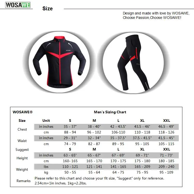 WOSAWE Зимние флисовые велосипедные костюмы, набор для велоспорта, термокуртка, мужские велосипедные штаны, одежда для велоспорта, одежда для альпинизма, спортивная одежда