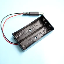 10 шт. 2x18650 Батарея держатель 7.4 В 18650 Батарея коробка для хранения с DC штекер 5.5*2.1 мм