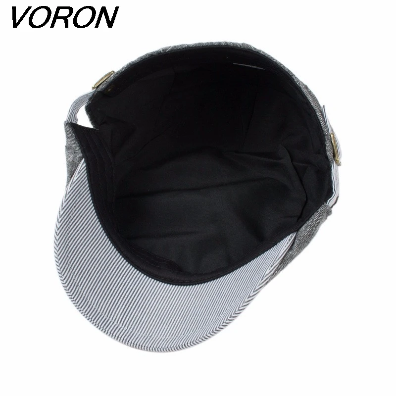 VORON хлопок Gorras мужской берет винтажная плоская кепка Boinas береты новая мода головные уборы мужские шапки Casquette Повседневная Кепка s