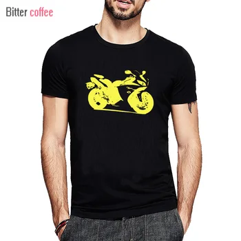 

BITTER COFFEE Summer Motorcycle Crotch Rocket T Shirts Printed Short sleeve Cotton Hip Hop Tops & Tees XS-3XL