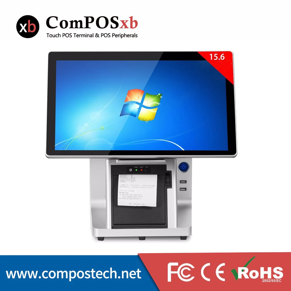 ComPOS Новый кассовый аппарат 15 дюймов многофункциональный TFT LCD EPOS система