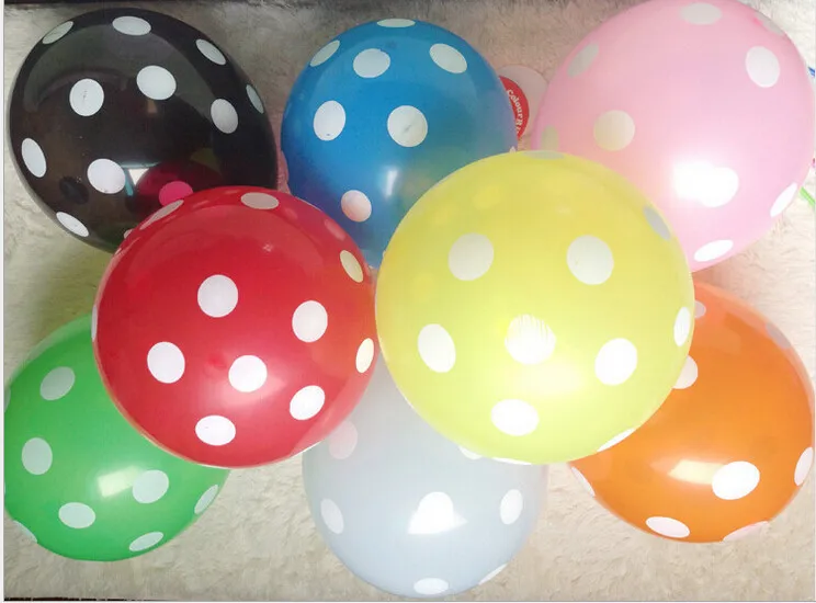 Горячее предложение! Распродажа! 1"(100 шт./лот) латексный воздушный шар в горошек для вечерние Декор на свадьбу День рождения