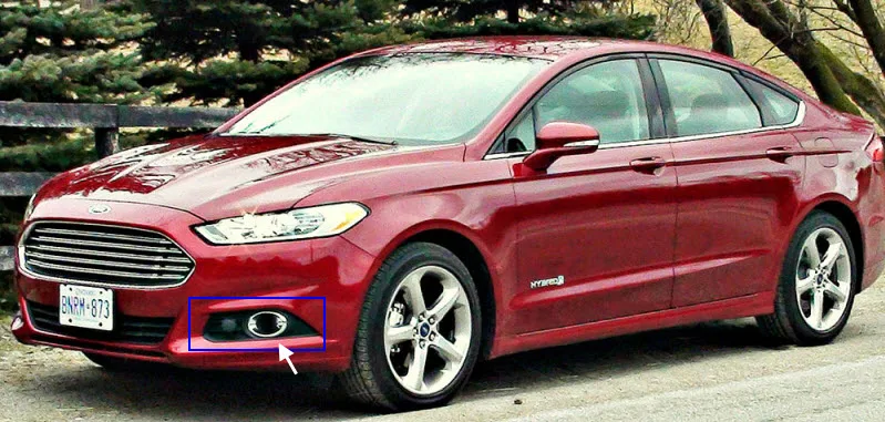 Автомобиль-Стайлинг для Ford Fusion/Mondeo MK V COB ангельские глазки DRL Противотуманные фары Дневные ходовые огни H11 55 Вт галогенные наборы ламп