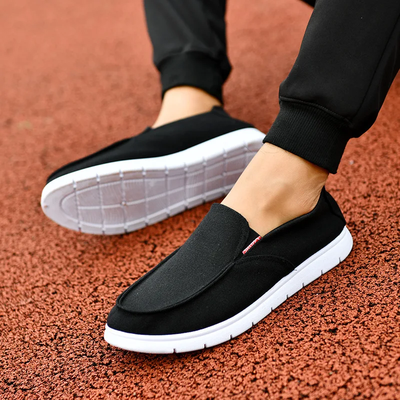 

Fashion Men Outdoor Canvas Casual Slip-On Shoes Lazy Shoes Breathable Sneakers Flats Shoes summer shoes NanX5