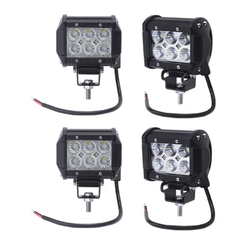 

4Inch 18W Led Work Light Bar Spot Flood Beam Offroad Driving Bar 12V Led Lamp For Indicators Motorcycle Tractor Truck