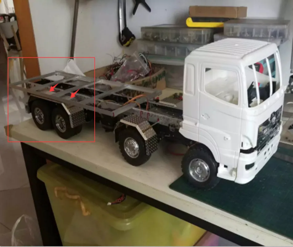 

Tamiya rc benz actros metal double-shaft rear splash guard / fender suit for 1/14th scale rc benz 1851 3363 1850 scaleart crane