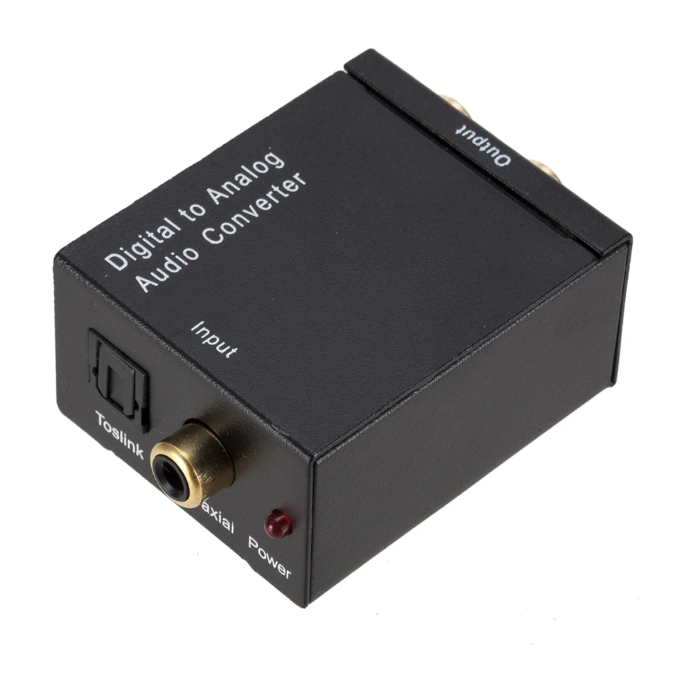 

Decoder Digital to Analog Audio Converter Audio Switch Box Optical to RCA AV Switcher Selector Box Coaxial Toslink #w