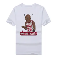 2017 was Sind Die? #23 Michael Jordan T-shirt Kurzarm T-shirt männer basketballing götter legende Comic Cartoon W1026007