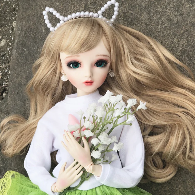 BJD кукла 60 см шарнирная кукла зеленые глаза BJD кукла с макияжем ручной работы красивые игрушки для девочек подарок BJD 1/3 куклы платье для куклы