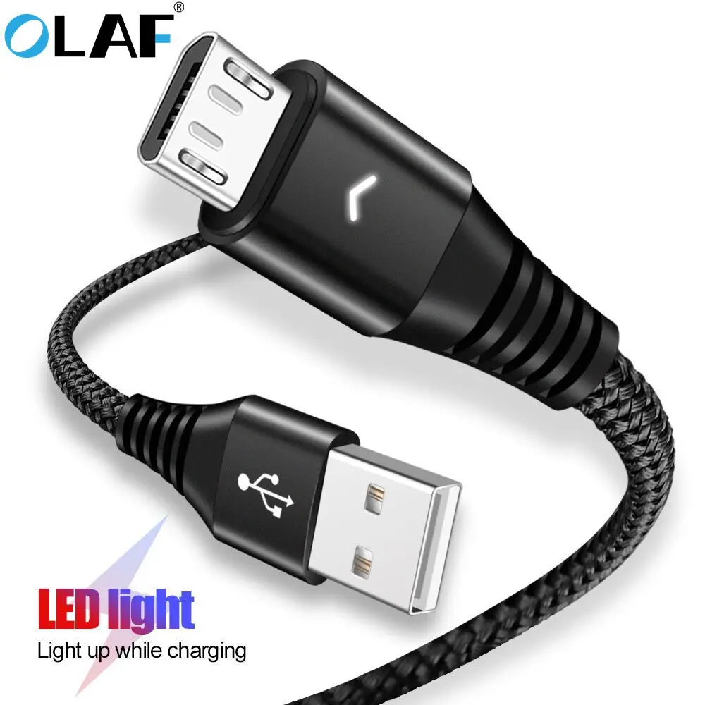 أولاف المصغّر USB كابل 2.4A الصمام شحن سريع USB كابل بيانات الهاتف المحمول كابل شحن سامسونج S7 S6 هواوي الروبوت كابل أولاف المصغّر USB كابل 2.4A الصمام شحن سريع USB كابل بيانات الهاتف المحمول كابل شحن سامسونج S7 S6 هواوي الروبوت كابل