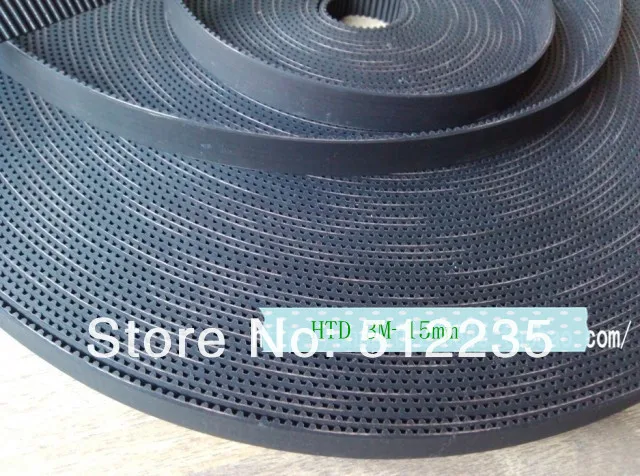 

10meters HTD 3M-15mm Openings Belt Rubbe belt For Laser cutting machine/CNC ROUTER