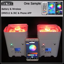 Dj Freedom one светильник 4/6X18 Вт RGBWY UV 6в1 светодиодный светильник беспроводной dmx Par Светильник s Wi-Fi пульт дистанционного управления для DJ