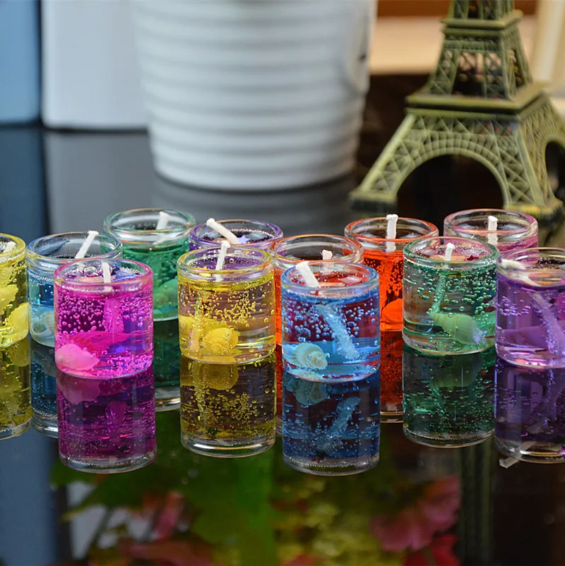gel candle Round jelly candles creative gifts practical activities