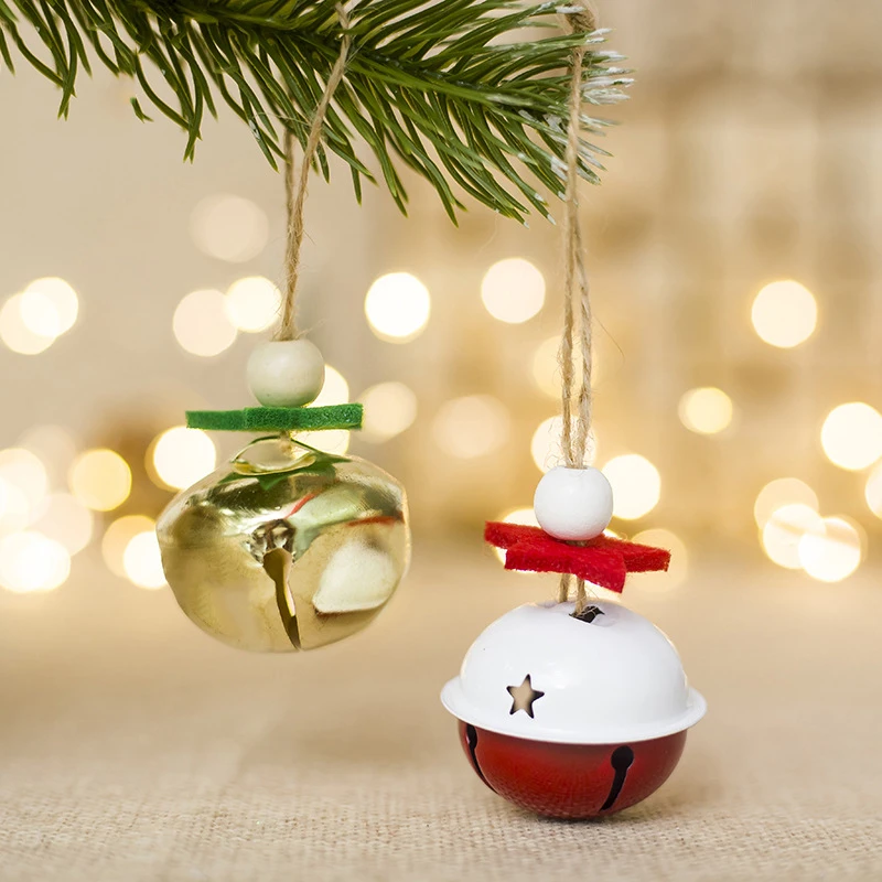 Navidad рождественские колокольчики Рождественские елки висячие украшения колокольчики вечерние рождественские Новогодние украшения для дома