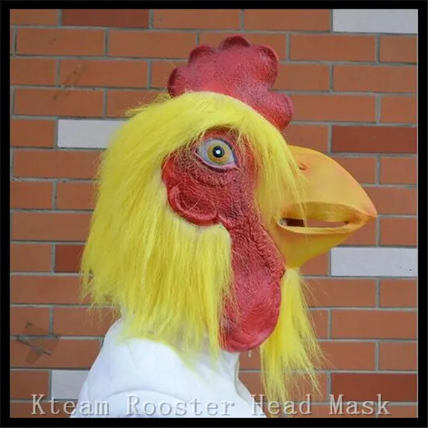 Halloween Party Cosplay Realistic Animal Chicken Mask Head Full Face
