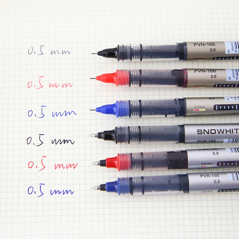 

Straight liquid neutral pen examination pen office water-based pen needle tube ball-walking pen