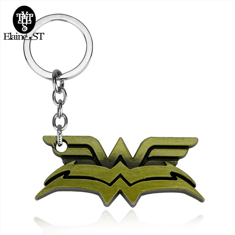 DC Comics Чудо Женщина Мстители брелок себе ювелирные изделия летучая мышь и щит для