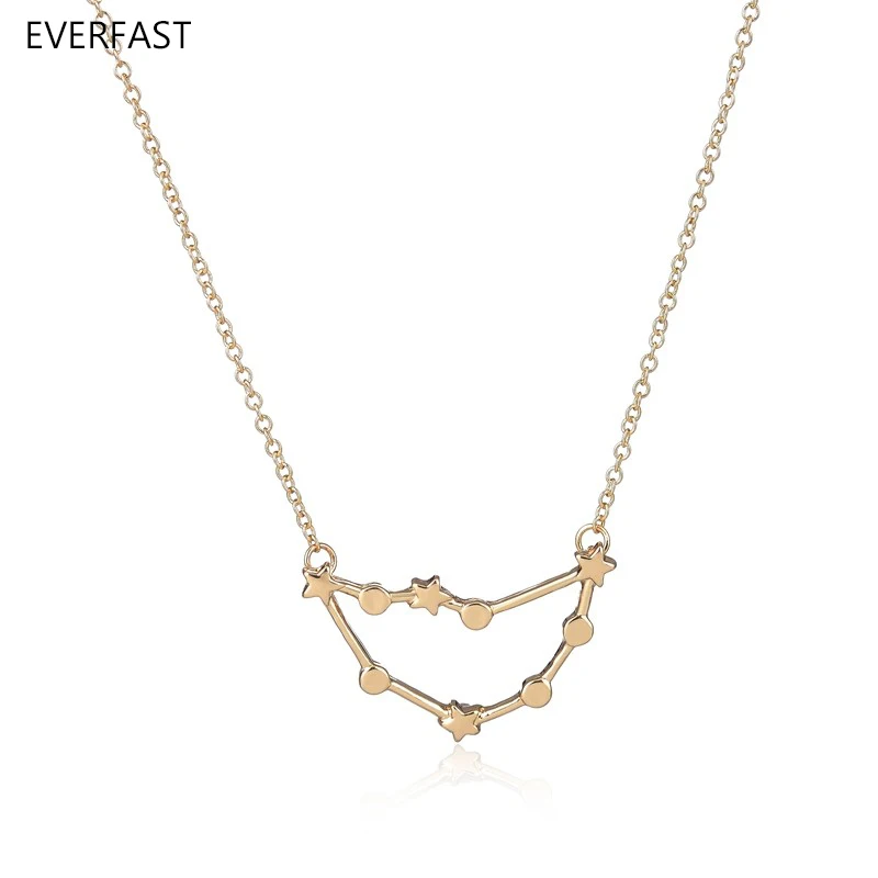 Everfast 1pc Vintage Choker Capricorn Zodiac Jewelry Star Constellation Necklace Birthday Sign Gift For Women | Украшения и