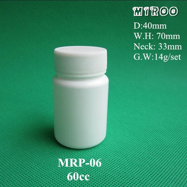 60cc Pill Bottle dimension