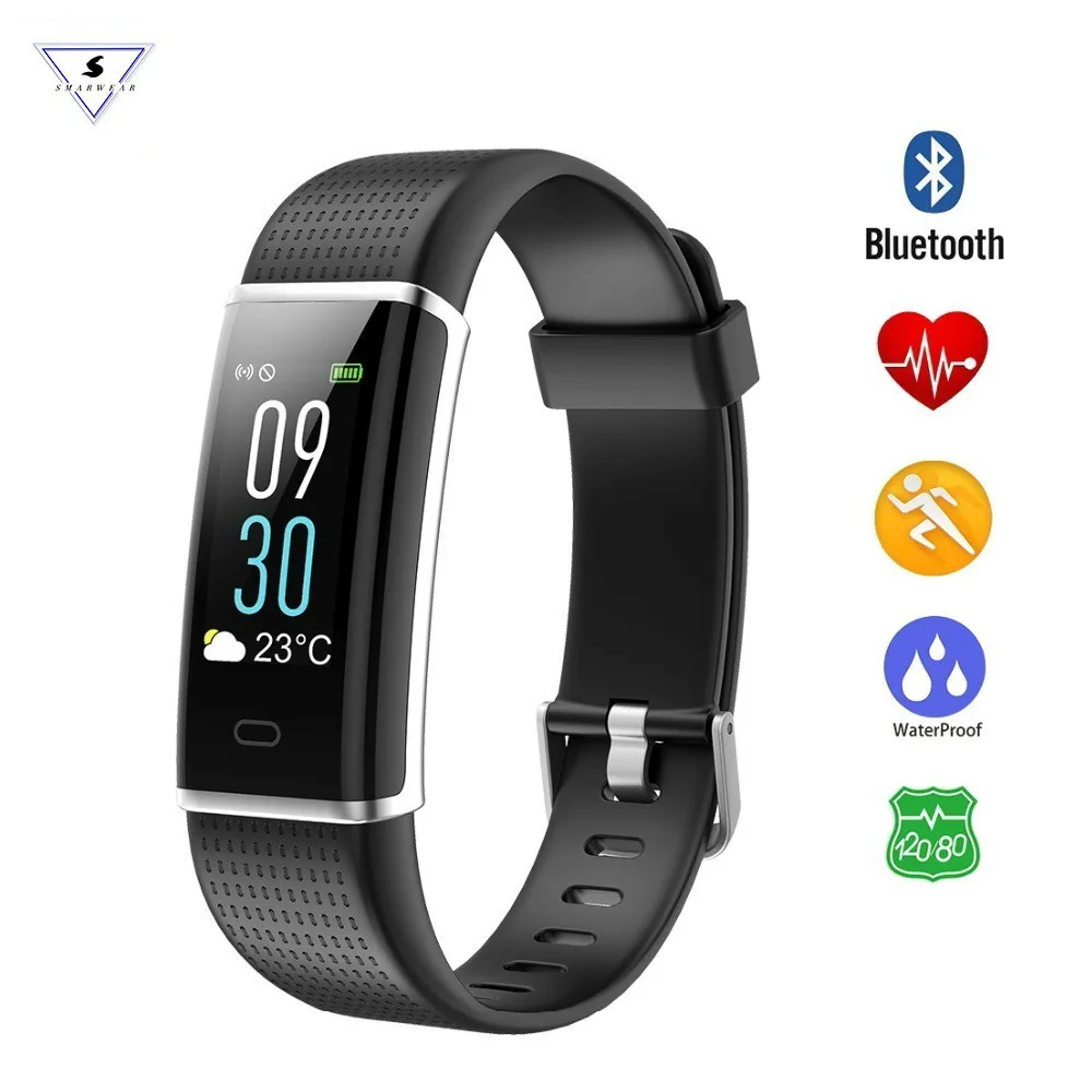 

Color Screen Fitness Tracker Heart Monitor Waterproof Watch Sports Activity Tracker Bands Smart Bracelet for Women Men Kids