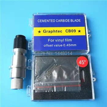 

10 PC Graphtecs Vinyl Cutter Plotter Blades With Slingshot 45 Degree Blades +1 Blade Holder CE5000 CE6000 Plotter