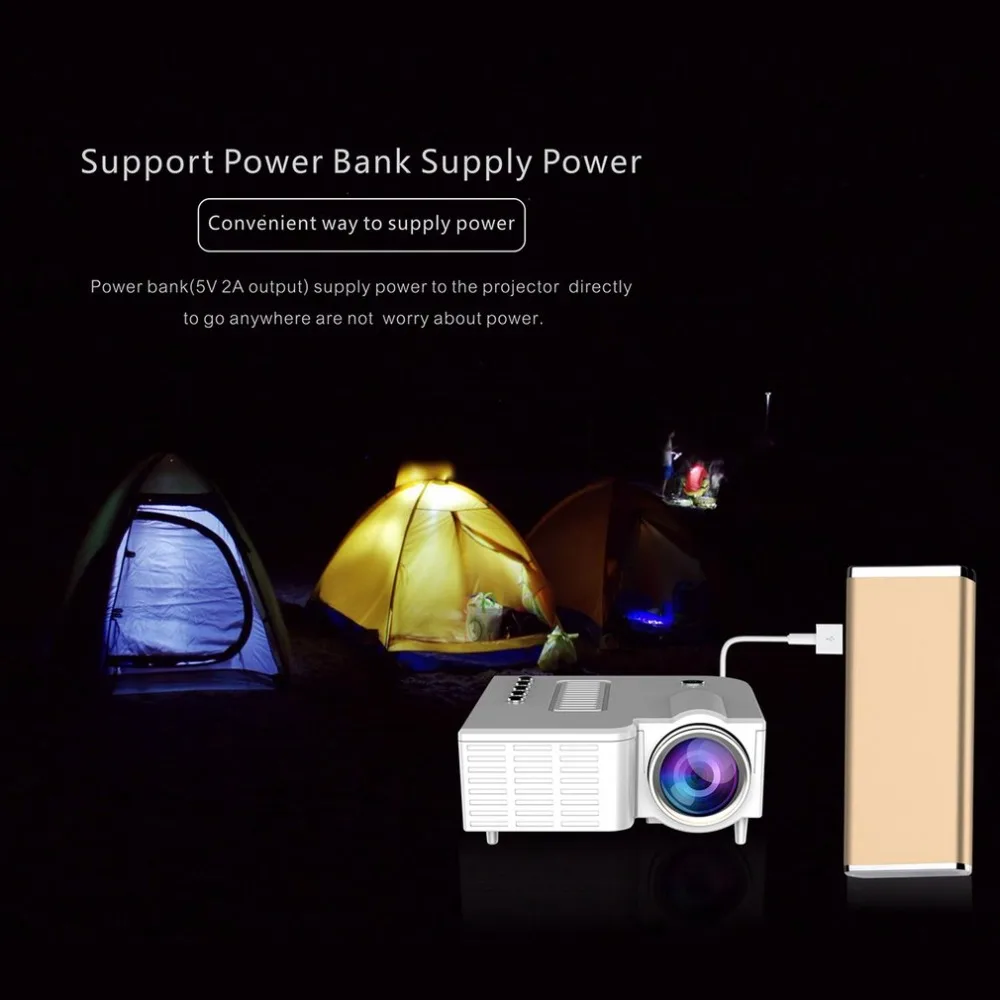 UC28B مصغرة المحمولة جهاز عرض (بروجكتور) ليد 1080 P LCD الوسائط المتعددة المنزل مسرح سينما USB TF LED متعاطي المخدرات العارض للاستخدام المنزلي