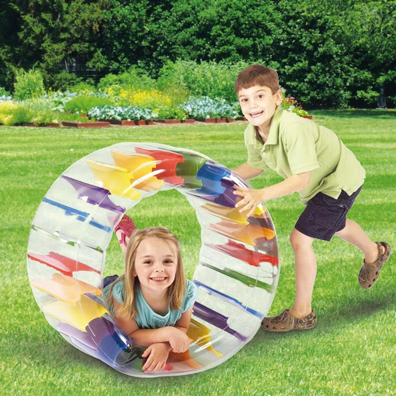 Roda de Água Brinquedos para Crianças a Água Brinca Bolas Coloridas Gigante Inflável Rolo Piscina Float Festa Praia Bola Água Diversão 100 cm 2 float festa praia bola água diversão brinquedos para crianças