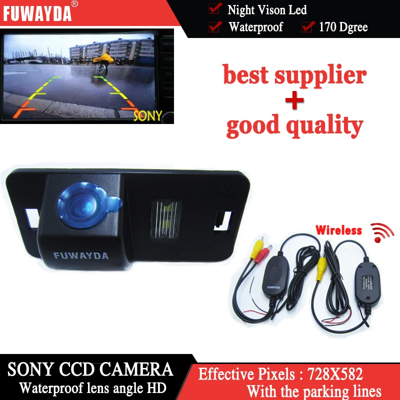 FUWAYDA Wireless Car Rear View High Quality Color FOR SONY CCD CAMERA for BMW E39 E53 E82 E88 E90N E60N E61N X3 X5 X6 M3 E46 HD |