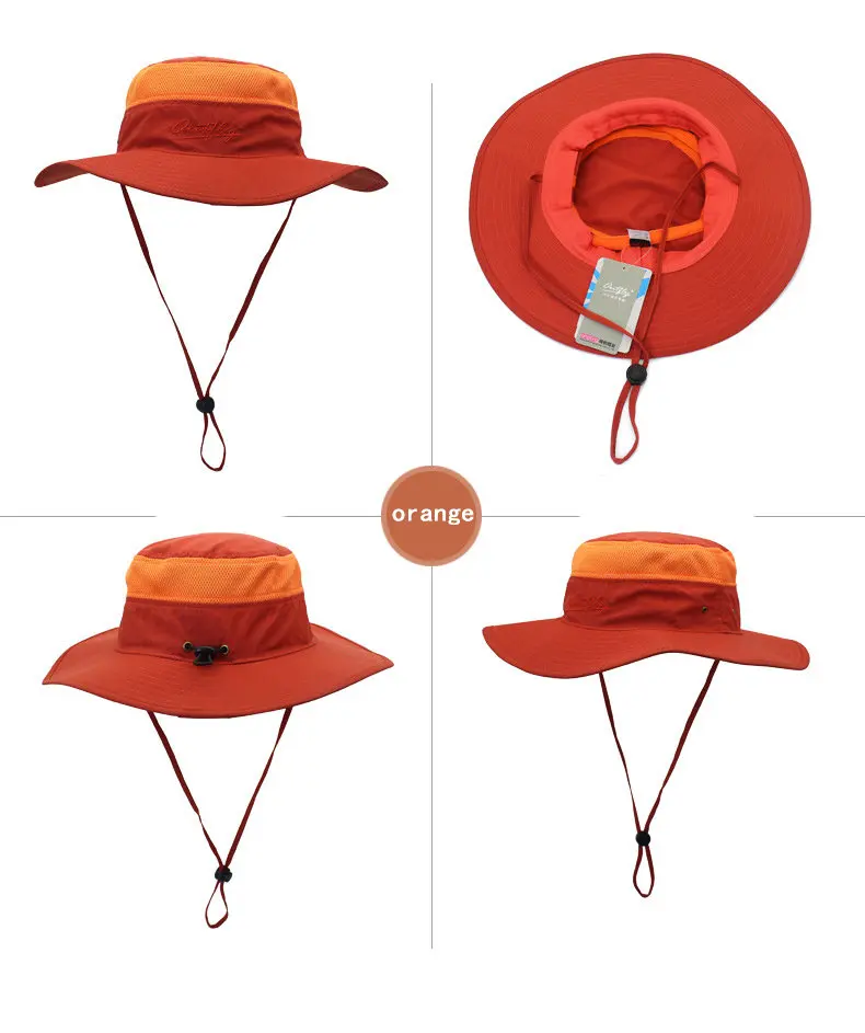 Камуфляж Boonie Панама шапки Camo шапки для рыбака с широкими полями Защита от Солнца Рыбалка Панама дышащая сетка полиэстер quick cut