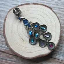 2 шт. античный бронзовый Павлин Регулируемый дредлок колпачки для дредов зажим