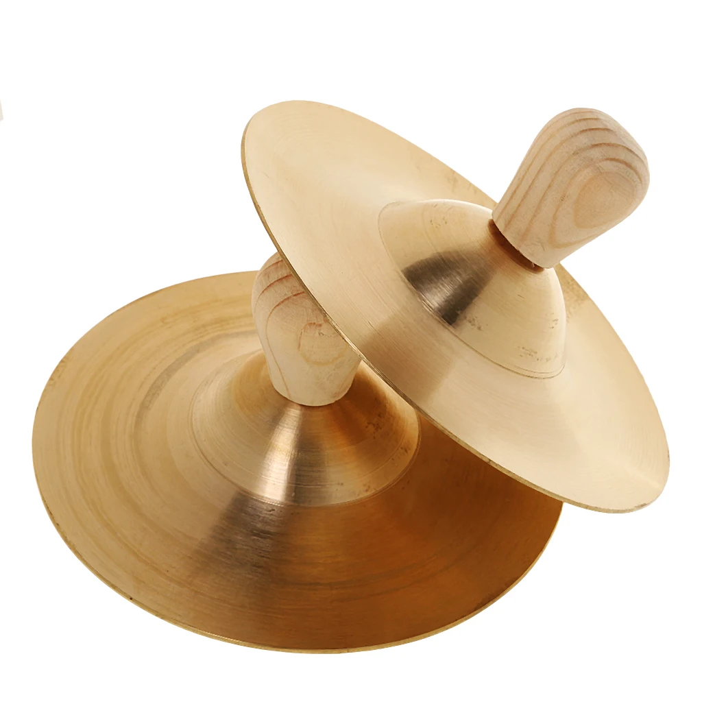 Hand Percussion Copper Cymbals Instruments Set for Kids Early Music