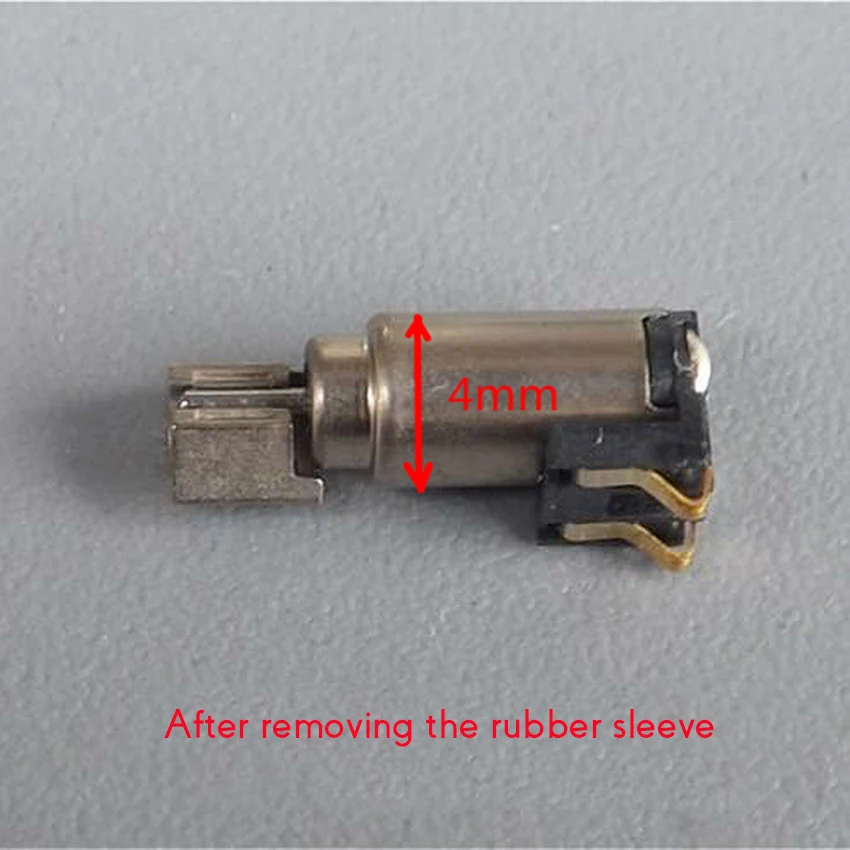 Микро Вибрационный двигатель постоянного тока 3 V-3,7 V 100mA мобильный телефон Вибрационный двигатель электрический вибрирующий маленький двигатель с пластиковым рукавом защиты