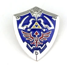 Mqchun 2 cores hyrule hyrulian escudo pino distintivo broche quente jogo medalha broche lembrança colecionável