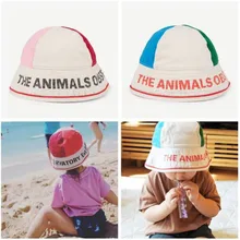 Детские Летняя шляпка шапочка Тао Брендовая детская Лоскутная Цвет шапка для девочки мальчики ведро Кепки s детская Панама От 2 до 6 лет