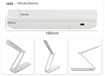 

[Seven Neon]6sets Fashion dimmable foldable&rechargeable bright led desk lamp,eyes protection led desk reading lamp