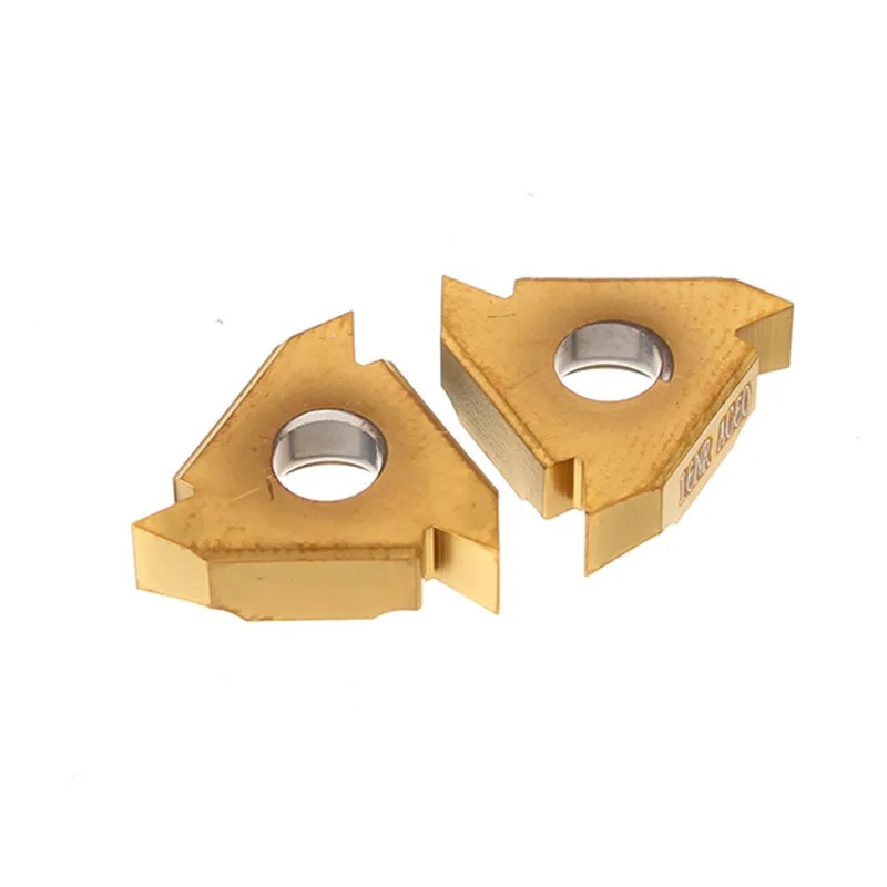 

2Pcs 16IR/16NR AG60 Internal Indexable Tungsten Carbide Threading Lathe Inserts For SNR/SIR Threaded Lathe Holder
