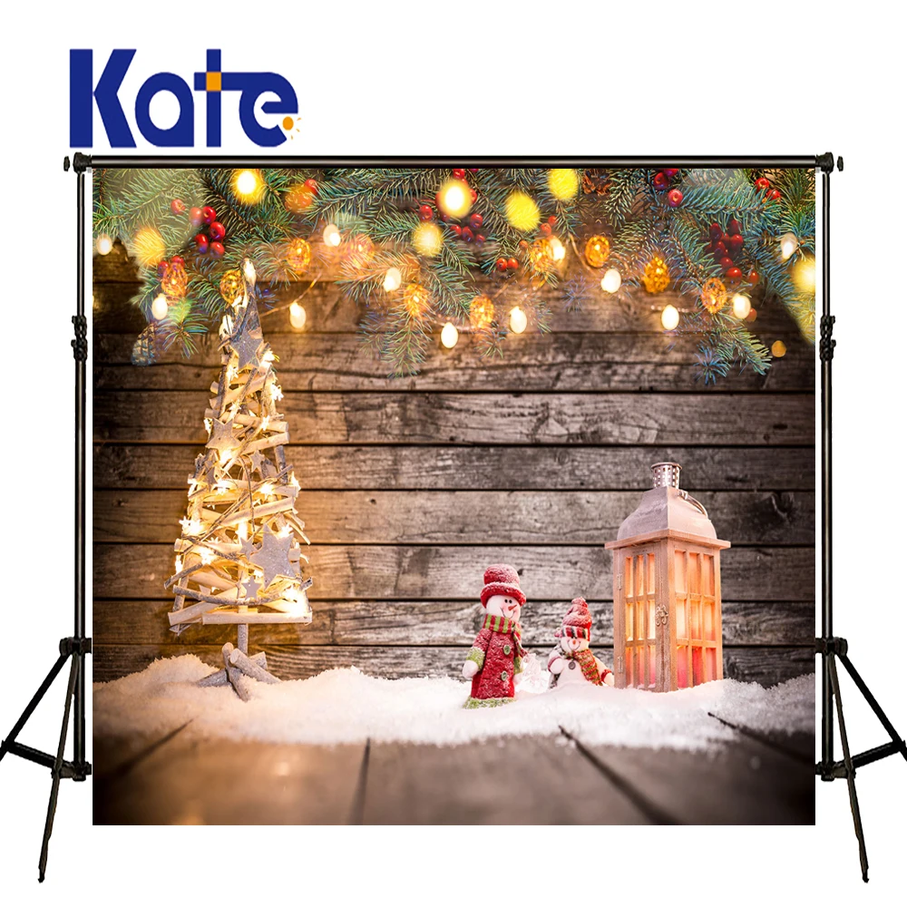 KATE Photography Backdrops Christmas Decorations For Home Luces De
Navidad and Pine Branches Photo Wood Floor Children Backdrop