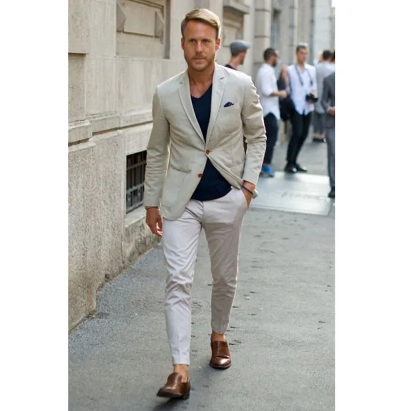 beige summer jacket