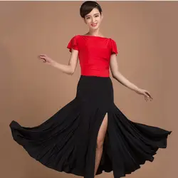 Бальные юбки бальных танцев юбки для женщин испанский юбка Вальс платье Бальные платья Одежда для танцев топ и юбка