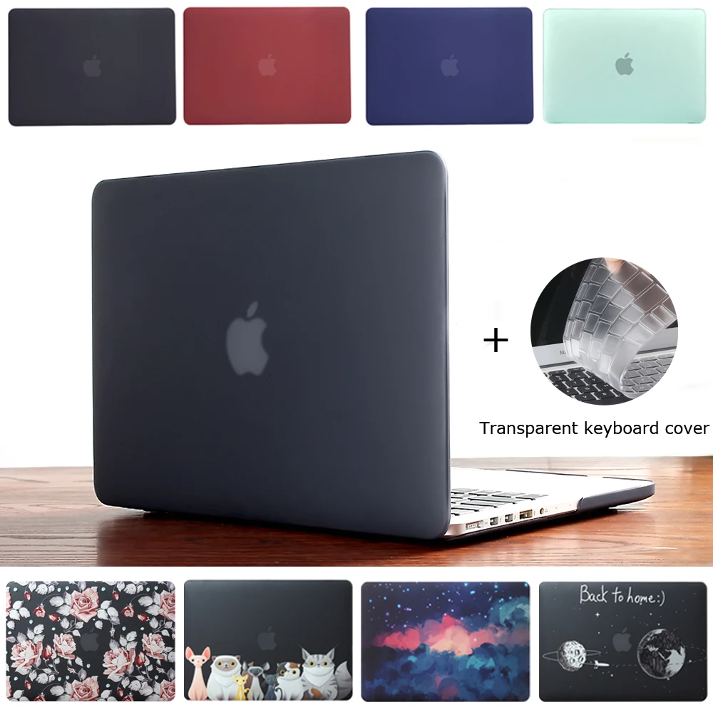 Цветной чехол для ноутбука Apple MacBook Air Pro Retina 11 12 13 15 дюймов нового pro 16 с крышкой