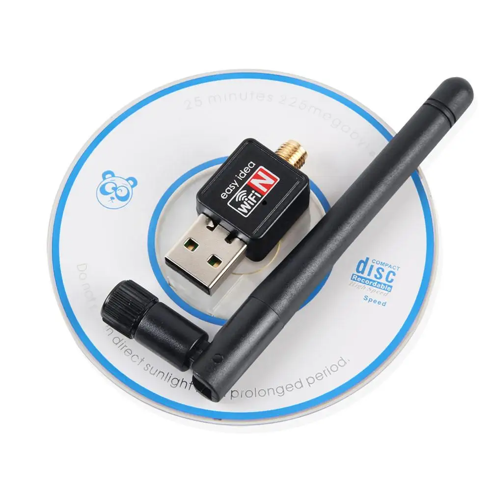 USB WiFi адаптер Антенна 2dB внешний адаптер Wifi ключ беспроводная сетевая карта компьютер рецептор 802.11b/g/n - Цвет: With box