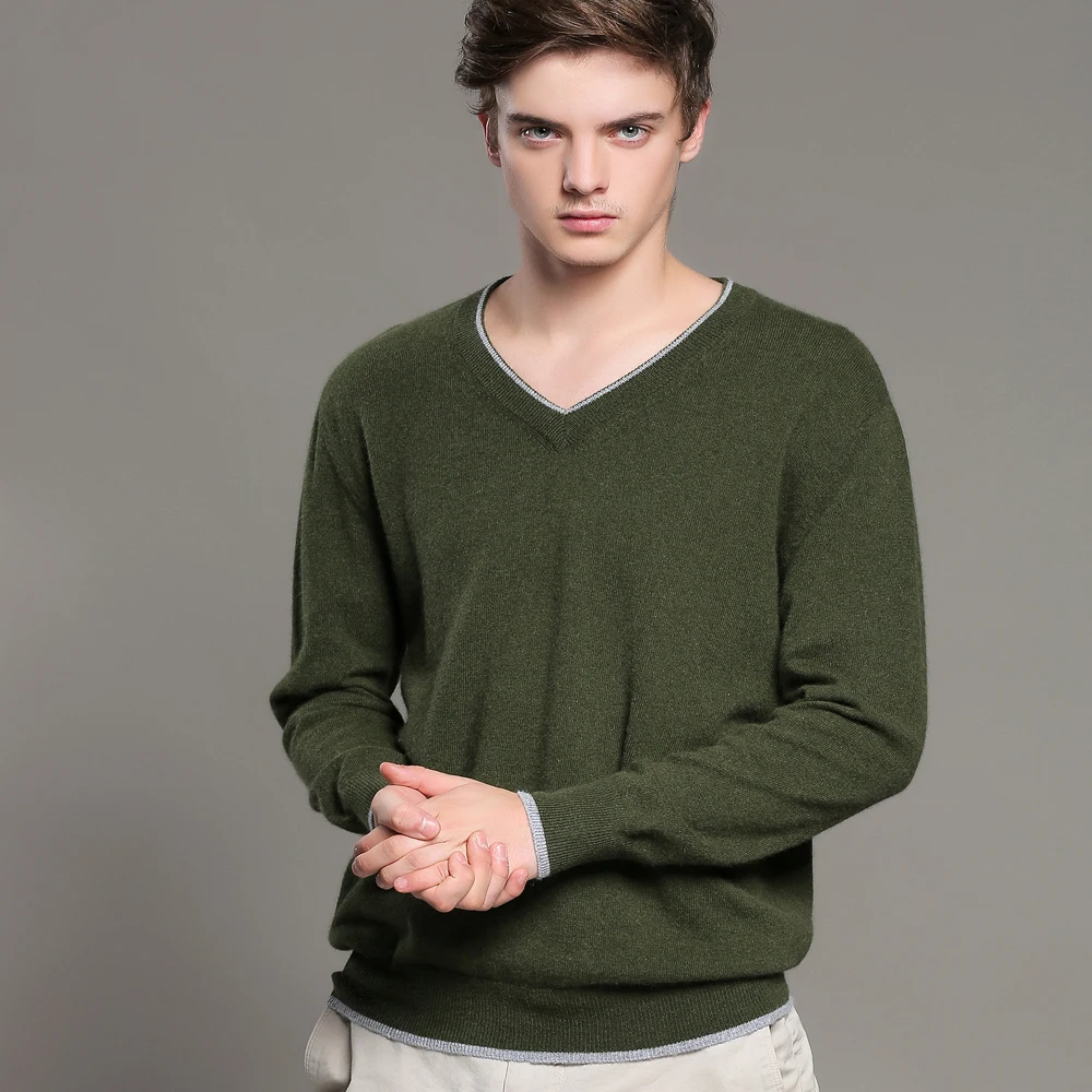 100% Cashmere Jumpers Men's Sweater Hot Sale Winter&Spring