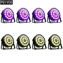 8 шт./лот 24x12 Вт rgbw светодиодный светильник rgbw 4в1 dmx512 пластиковый par Светильник профессиональный сценический dj светильник