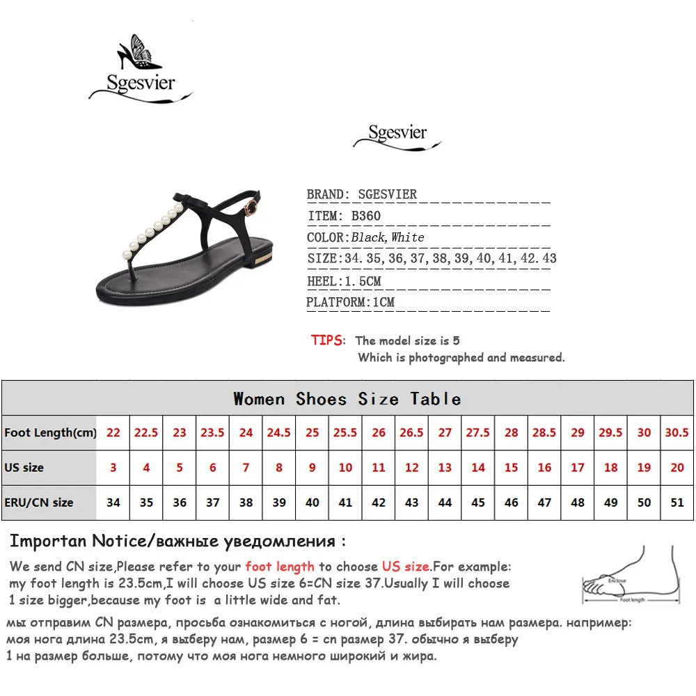 Sgesvier Genuine Leather Women Sandals Ladies Summer Flip Flops Sweet Solid Color Shoes Woman Black White B360 women sandals