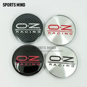 

4PCS/lot 8 COLORS 68MM OZ Racing Car Wheel Center Hub Caps Car Refitted Emblem Logo Dust-Proof Cover