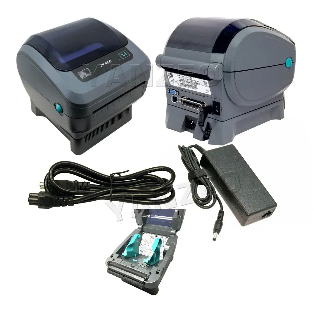 ZP450-0201-0000A untuk Zebra ZP450 Thermal Label Barcode Printer 250 Label Gratis Remote Dukungan Teknis